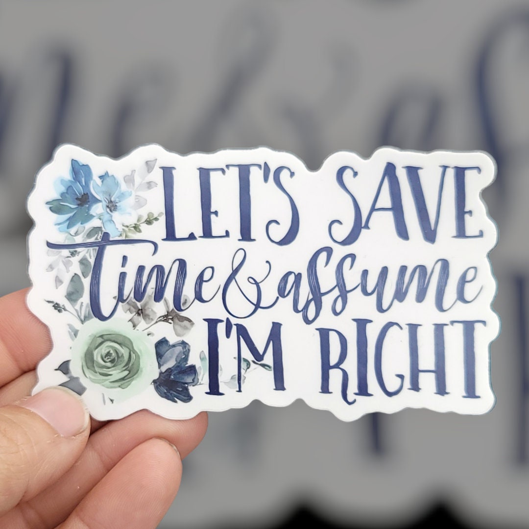 Let's Save Time Sticker