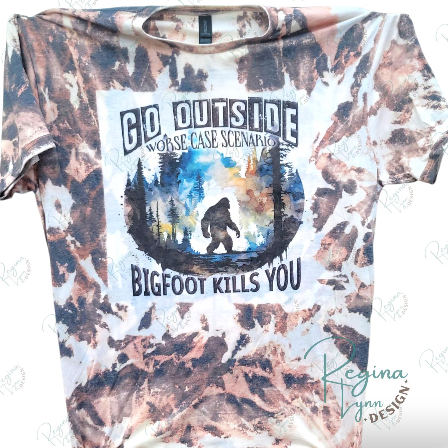 Go Outside Bigfoot T-shirt