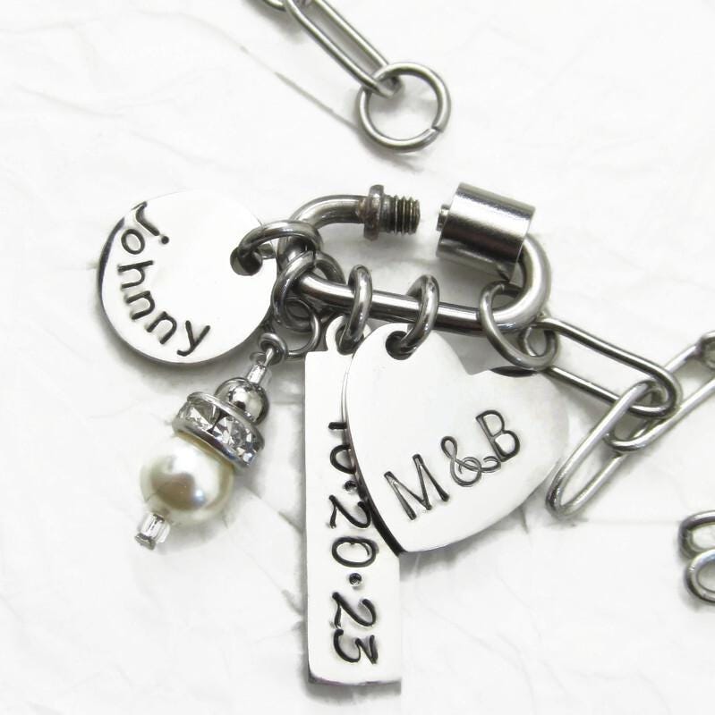 Personalized Carabiner Charm Necklace