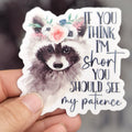 Sarcastic Raccoon Sticker