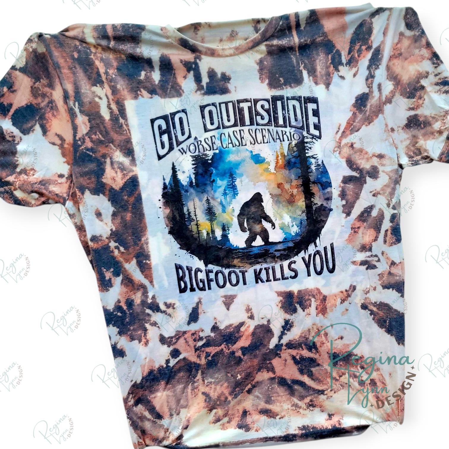 Go Outside Bigfoot T-shirt